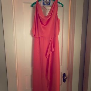 Adrianna Papell “Hailey” Draped Chiffon dress